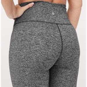 Lululemon wunder under 21” heathered grey leggings